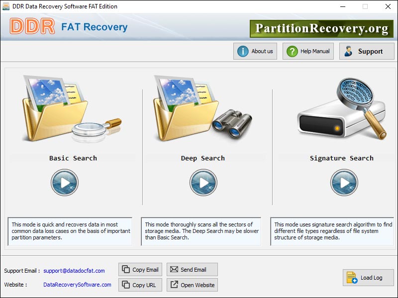 Windows FAT recovery tool recovers data from damaged FAT16, FAT32 disk partition