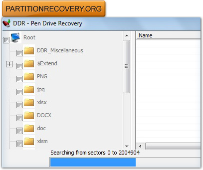 Software da recuperação dos dados da movimentação do USB