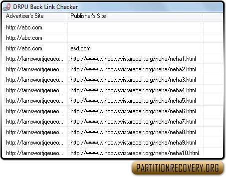 Back link analyzer Software