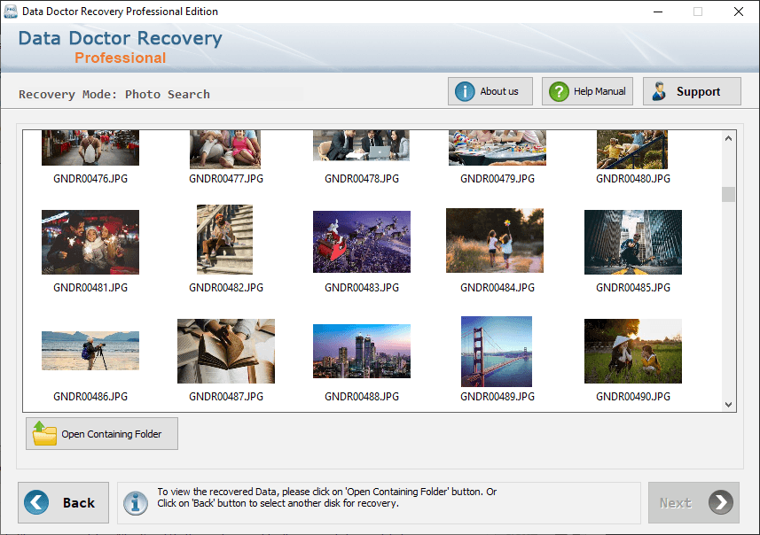 Data Restoration program