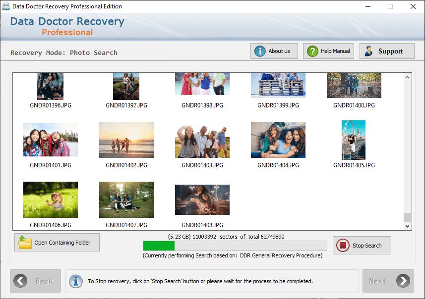 Data Restoration program
