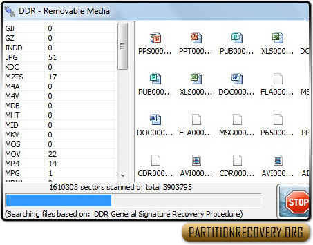 USB digital media data restoration program