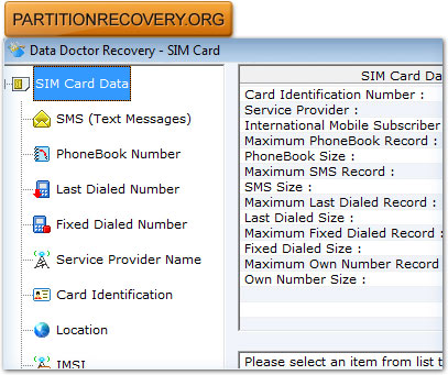 Mobile Sim Card Recovery Software