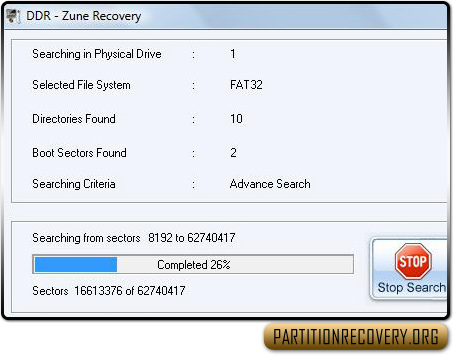 Zune music player data restoration program